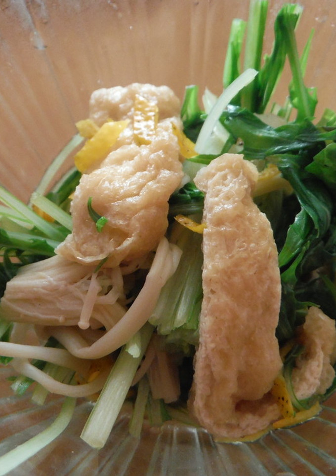 水菜とえのき茸の煮びたし-レシピのメイン写真