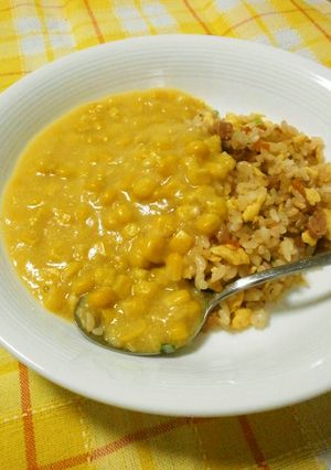 中華風コーンスープあんかけ炒飯-レシピのメイン写真