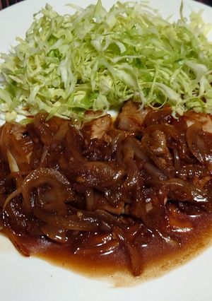 超簡単！厚切り豚ロース生姜焼き！-レシピのメイン写真