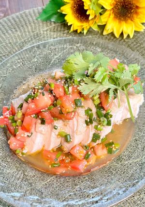 塩麹鶏の辛うまトマトだれ-レシピのメイン写真