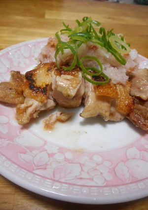 鶏肉のパリパリ焼き梅おろし-レシピのメイン写真