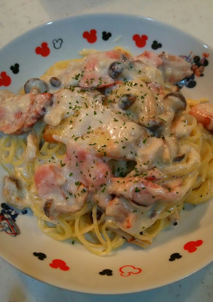 簡単！タラとキノコのクリームパスタ-レシピのメイン写真