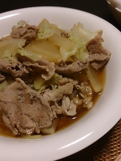 超簡単!豚肉キャベツのめんつゆ煮-レシピのメイン写真
