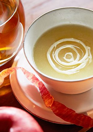 CHOYAの温かいりんごスープ仕立て-レシピのメイン写真