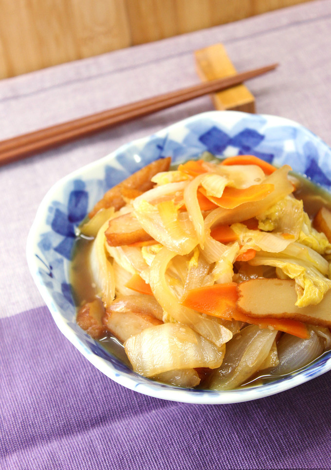 田舎味！白菜とさつま揚げの油炒め-レシピのメイン写真