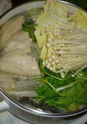 手羽先で水炊き-レシピのメイン写真
