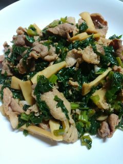 豚肉と大根の葉のバター醤油炒め-レシピのメイン写真