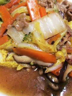 八宝菜風あるもの野菜でオイスター炒め-レシピのメイン写真