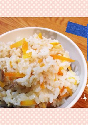 ツナと人参のサッパリ炊き込みご飯-レシピのメイン写真