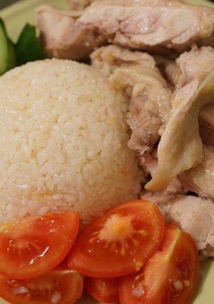 炊飯器でシンガポールチキンライス海南鶏飯-レシピのメイン写真