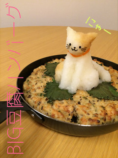 BIG 豆腐ハンバーグ 大根おろしアート-レシピのメイン写真
