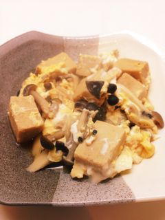 高野豆腐の卵とじ-レシピのメイン写真