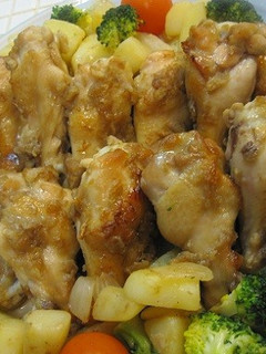 手羽元のハニーアップル焼き-レシピのメイン写真