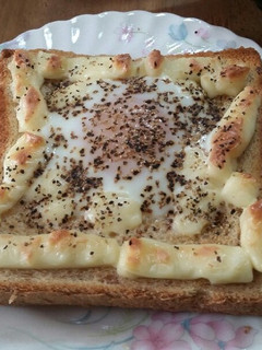 目玉焼きパン マヨネーズなし-レシピのメイン写真