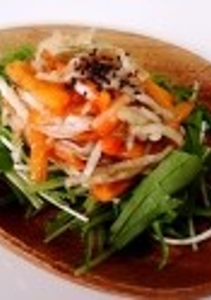 無塩料理☆柿と大根のなますサラダ-レシピのメイン写真