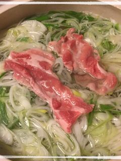 白だしで旨♪葱たっぷり豚しゃぶしゃぶ 鍋-レシピのメイン写真