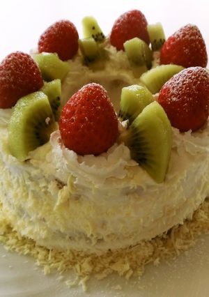 バウムクーヘンで♪クリスマスケーキ-レシピのメイン写真
