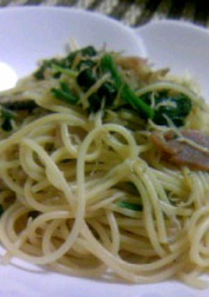 えのきとベーコンのにんにく醤油パスタ☆-レシピのメイン写真