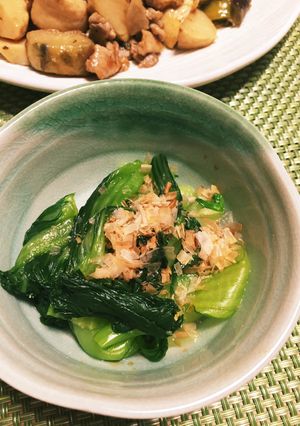 【小鉢】青梗菜の白だし和え、簡単5分-レシピのメイン写真