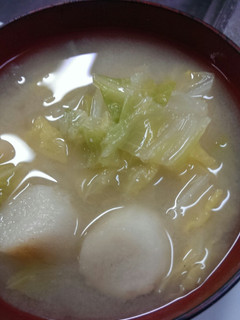 白菜とろつ 味噌汁-レシピのメイン写真