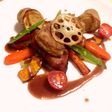 ラパン(うさぎ肉)とフォアグラのグリル
