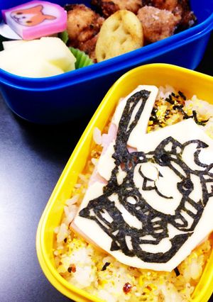 妖怪ウォッチ☆ブシニャン☆キャラ弁-レシピのメイン写真