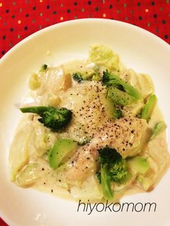 白菜と鶏肉のクリーム煮-レシピのメイン写真