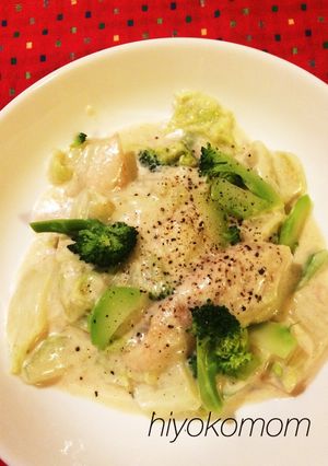 白菜と鶏肉のクリーム煮-レシピのメイン写真