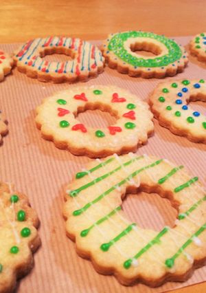 X'masツリーに飾るアイシングクッキー-レシピのメイン写真
