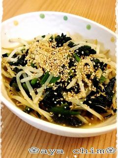 ほうれん草ともやしのナムル風おひたし❀-レシピのメイン写真