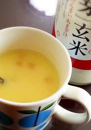 カップスープに甘酒がおいしい!-レシピのメイン写真
