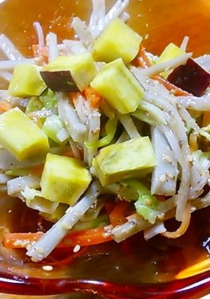 食物繊維が一杯♥ゴボウとさつま芋のサラダ-レシピのメイン写真