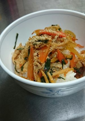豚キムチ丼-レシピのメイン写真