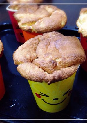 紙コップでバナナシフォンケーキ-レシピのメイン写真