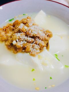 ヘルシー!お豆腐と納豆のとんこつスープ-レシピのメイン写真