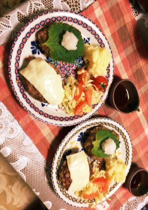 ジューシーハンバーグ-レシピのメイン写真