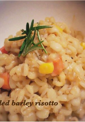 簡単！プチプチ食感♡押し麦リゾット-レシピのメイン写真