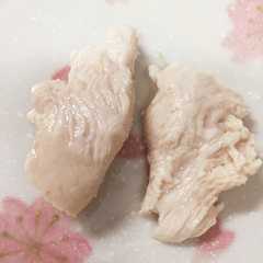 รูปของ 離乳食 後期後半 〜鶏ささみと鶏スープ〜