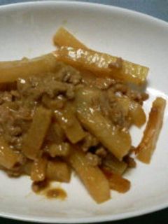 大根と挽き肉のみそ炒め-レシピのメイン写真
