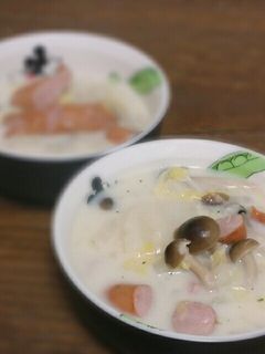 野菜たっぷりミルクスープ-レシピのメイン写真