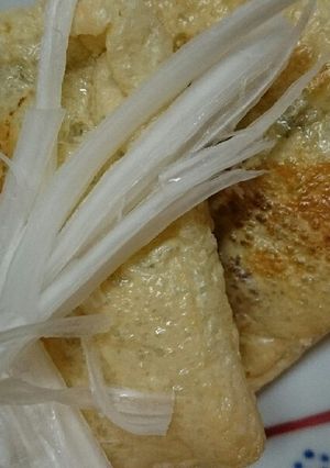 青のり消費に☆油揚げの納豆包み焼き-レシピのメイン写真