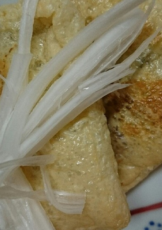 青のり消費に☆油揚げの納豆包み焼き-レシピのメイン写真