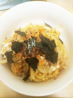 釜玉焼きうどん-レシピのメイン写真