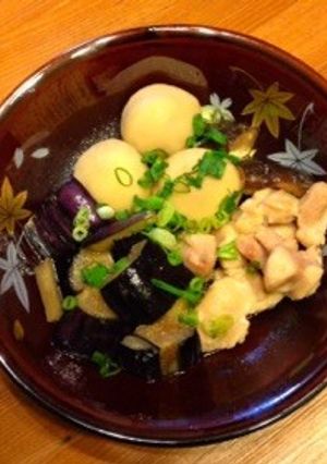 鶏吉野煮 炊合せ-レシピのメイン写真