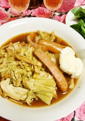 巻かずにロールキャベツ風煮込みです～-レシピのメイン写真