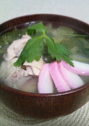鶏のお雑煮-レシピのメイン写真