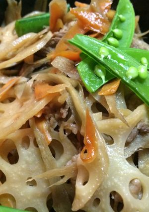 定番おかず♡根菜と牛肉のキンピラ〜-レシピのメイン写真