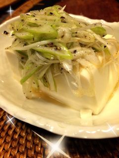 簡単塩ねぎ冷や奴-レシピのメイン写真