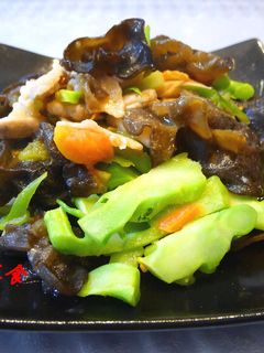 ブロッコリー茎ときくらげの炒め物-レシピのメイン写真