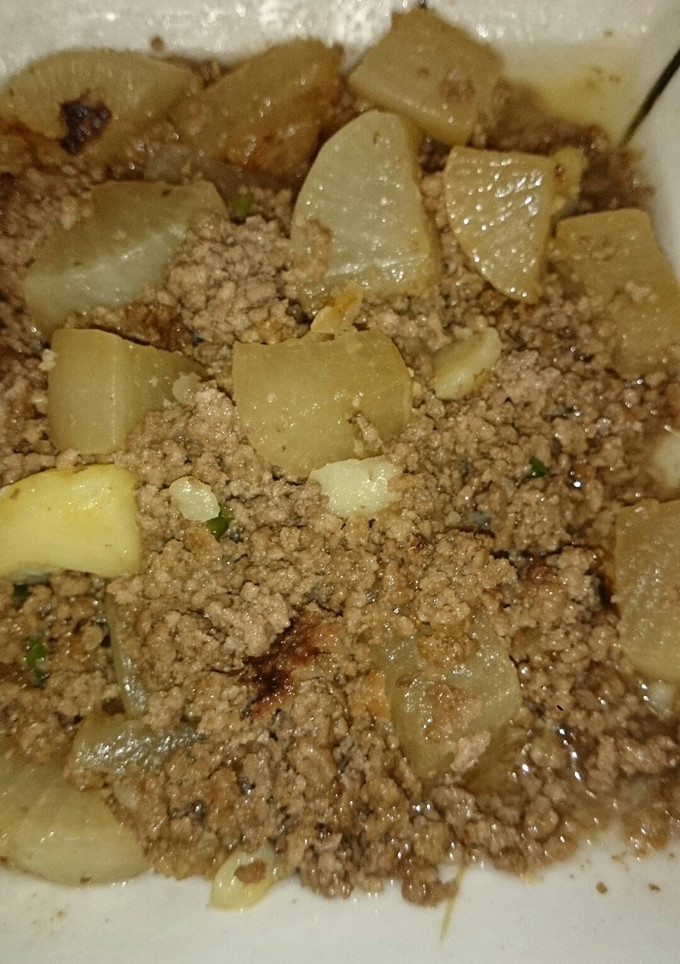 大根と合挽き肉の甘煮-レシピのメイン写真